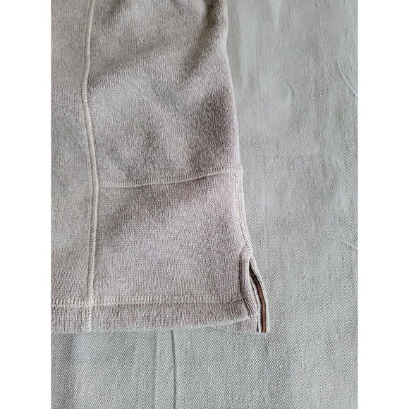 Woolrich Mens 2XL 1/4 Zip Pullover Cream Beige Pocket Logo Casual Solid Dad - Picture 9 of 15